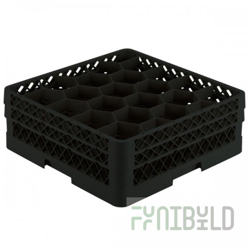 Vollrath TR11GA Traex® Rack Max Full-Size Black 20-Compartment 6 3/8