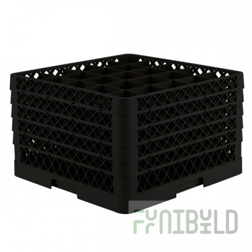 Vollrath TR6BBBBA Traex® Full-Size Black 25-Compartment 11