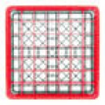 Noble Warewashing 49-Compartment Gray Full-Size Glass Rack with 2 Red Extenders Noble Warewashing 49-Compartment Gray Full-Size Glass Rack with 2 Red Extenders