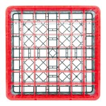 Noble Warewashing 49-Compartment Gray Full-Size Glass Rack with 2 Red Extenders Noble Warewashing 49-Compartment Gray Full-Size Glass Rack with 2 Red Extenders