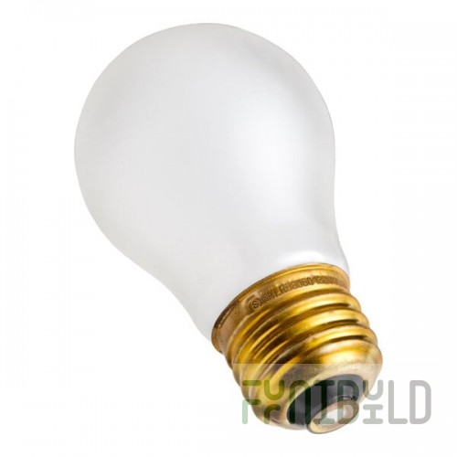 Satco S4881 40 Watt Frosted Shatterproof Finish Incandescent Rough Service Light Bulb - 130V (A15)