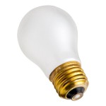 Satco S4881 40 Watt Frosted Shatterproof Finish Incandescent Rough Service Light Bulb - 130V (A15)