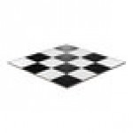 California Portable Dance Floor 16' x 16' Black and White Checker Composite Laminate Portable Dance Floor