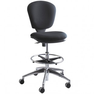 Safco 3442BL Metro Black Acrylic Swivel Chair with Adjustable Height Safco 3442BL Metro Black Acrylic Swivel Chair with Adjustable Height