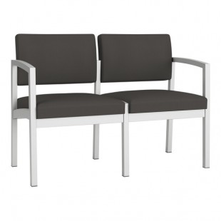 Lesro Lenox Steel Patriot Plus Charcoal Vinyl Loveseat Lesro Lenox Steel Patriot Plus Charcoal Vinyl Loveseat