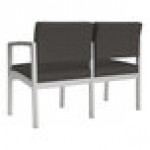Lesro Lenox Steel Patriot Plus Charcoal Vinyl Loveseat Lesro Lenox Steel Patriot Plus Charcoal Vinyl Loveseat
