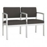 Lesro Lenox Steel Patriot Plus Charcoal Vinyl Loveseat Lesro Lenox Steel Patriot Plus Charcoal Vinyl Loveseat