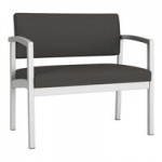 Lesro Lenox Steel Patriot Plus Charcoal Vinyl Loveseat Lesro Lenox Steel Patriot Plus Charcoal Vinyl Loveseat