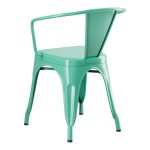 Lancaster Table & Seating Alloy Aquamarine Outdoor Arm Chair