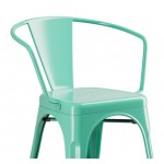 Lancaster Table & Seating Alloy Aquamarine Outdoor Arm Chair