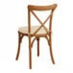 Lancaster Table & Seating Vineyard Barrel Brown Wood Cross Back Chair with 2 Lancaster Table & Seating Vineyard Barrel Brown Wood Cross Back Chair with 2