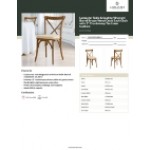 Lancaster Table & Seating Vineyard Barrel Brown Wood Cross Back Chair with 2 Lancaster Table & Seating Vineyard Barrel Brown Wood Cross Back Chair with 2