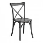 Lancaster Table & Seating Vineyard Barrel Brown Wood Cross Back Chair with 2 Lancaster Table & Seating Vineyard Barrel Brown Wood Cross Back Chair with 2