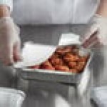 Choice Oblong Foil-Laminated Board Lid for 2.25 lb. & 1.5 lb. Shallow Foil Take-Out Container - 500/Case