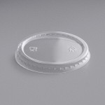 Choice 2 oz. Round PET Take-Out Lid - 1,000/Case Choice 2 oz. Round PET Take-Out Lid - 1,000/Case