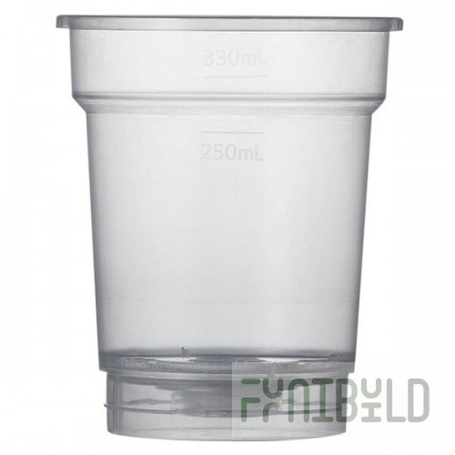 ReverseTap RT400D 12 oz. Disposable Bottom-Fill Plastic Cup - 440/Pack