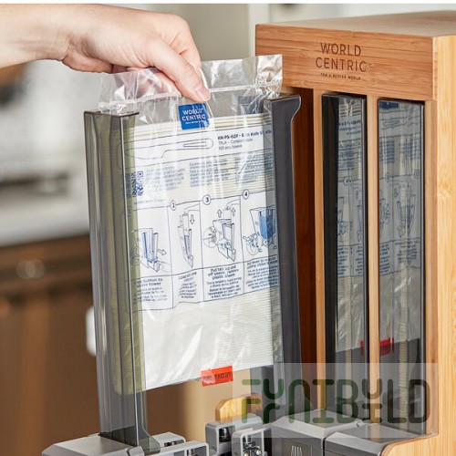 World Centric PLA Knife Refill Sleeve for World Centric Touchless Cutlery Dispenser - 1,000/Case