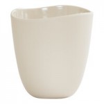 Cal-Mil Bali 96 oz. Black Irregular Round Melamine Dressing Crock - 6/Case Cal-Mil Bali 96 oz. Black Irregular Round Melamine Dressing Crock - 6/Case