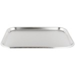 Vollrath 80150 Oblong Stainless Steel Serving / Display Tray - 15 1/8