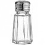 American Metalcraft 1 oz. Glass Paneled Salt and Pepper Shaker - 24/Case