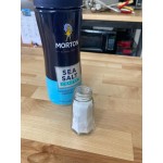 American Metalcraft 1 oz. Glass Paneled Salt and Pepper Shaker - 24/Case