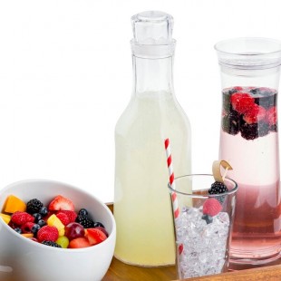TableCraft 10110 Swirl 51 oz. Plastic Carafe with Stopper TableCraft 10110 Swirl 51 oz. Plastic Carafe with Stopper