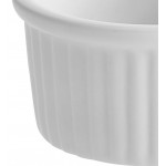 Acopa 2.5 oz. Bright White Fluted Porcelain Ramekin - 12/Pack