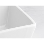 Acopa 4 oz. Square Bright White Porcelain Sauce Cup - 12/Pack