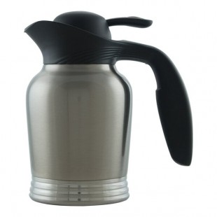 Service Ideas ErgoServ® 20 oz. Stainless Steel Insulated Carafe / Server with Push Button Lid 10-00006-000