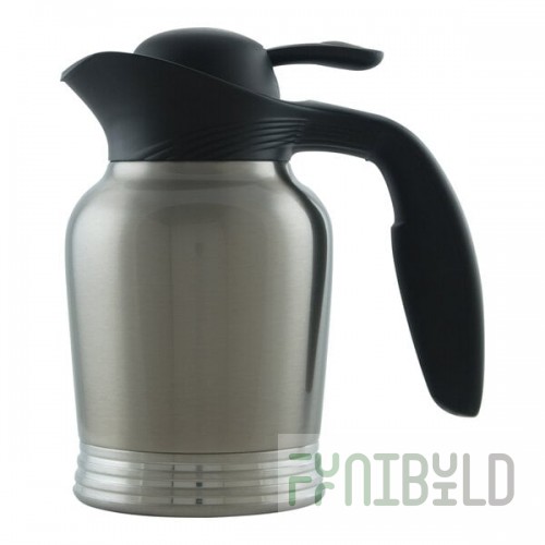 Service Ideas ErgoServ® 20 oz. Stainless Steel Insulated Carafe / Server with Push Button Lid 10-00006-000