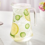 Acopa 34 oz. Glass Pitcher with High Pour Lip - 6/Case Acopa 34 oz. Glass Pitcher with High Pour Lip - 6/Case
