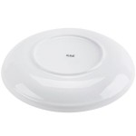 CAC SAL-3 Clinton 62 oz. Super Bright White Rolled Edge Porcelain Salad Bowl - 12/Case