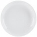 CAC SAL-3 Clinton 62 oz. Super Bright White Rolled Edge Porcelain Salad Bowl - 12/Case