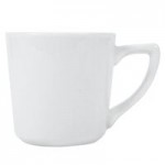 CAC SAL-3 Clinton 62 oz. Super Bright White Rolled Edge Porcelain Salad Bowl - 12/Case