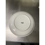 CAC SAL-3 Clinton 62 oz. Super Bright White Rolled Edge Porcelain Salad Bowl - 12/Case