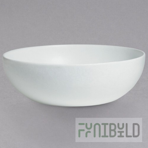G.E.T. Enterprises BRD18WW Bugambilia 15.9 Qt. Classic Textured Finish White Resin-Coated Aluminum Extra Large Deep Round Bowl