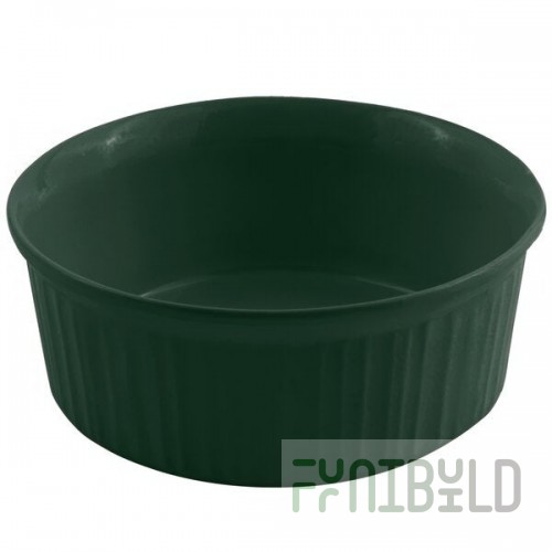 Bon Chef 5053 1.5 Qt. Hunter Green Sandstone Finish Cast Aluminum Casserole Dish