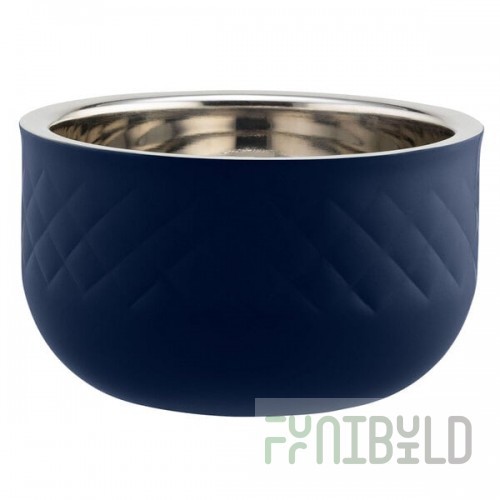 Bon Chef Diamond Collection Cold Wave 1.7 Qt. Cobalt Blue Triple Wall Bowl