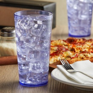 GET 6632-1-BL 32 oz. Blue Customizable SAN Plastic Tall Pebbled Tumbler - 48/Case GET 6632-1-BL 32 oz. Blue Customizable SAN Plastic Tall Pebbled Tumbler - 48/Case
