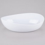 GET B-192-AW Osslo 6 Qt. Ivory (American White) Oval Melamine Bowl - 3/Case