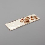 GET B-192-AW Osslo 6 Qt. Ivory (American White) Oval Melamine Bowl - 3/Case