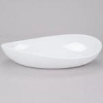 GET B-192-AW Osslo 6 Qt. Ivory (American White) Oval Melamine Bowl - 3/Case