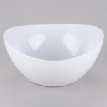 GET B-192-AW Osslo 6 Qt. Ivory (American White) Oval Melamine Bowl - 3/Case