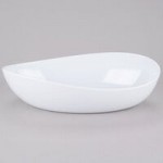 GET B-192-AW Osslo 6 Qt. Ivory (American White) Oval Melamine Bowl - 3/Case