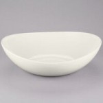 GET B-192-AW Osslo 6 Qt. Ivory (American White) Oval Melamine Bowl - 3/Case