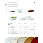 GET B-192-AW Osslo 6 Qt. Ivory (American White) Oval Melamine Bowl - 3/Case