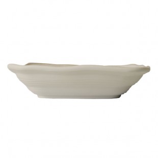 Elite Global Solutions D10BST Della Terra Melamine Stoneware 45 oz. Off White Irregular Square Bowl - 6/Case Elite Global Solutions D10BST Della Terra Melamine Stoneware 45 oz. Off White Irregular Square Bowl - 6/Case