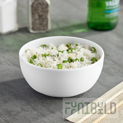 American Metalcraft Ani 16 oz. White Round Melamine Bowl