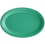 Acopa Foundations 16 oz. Green Wide Rim Melamine Pasta Bowl - 12/Pack