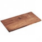 Cal-Mil 1435-1224-78 Mid-Century Walnut Rectangular Riser Shelf - 24
